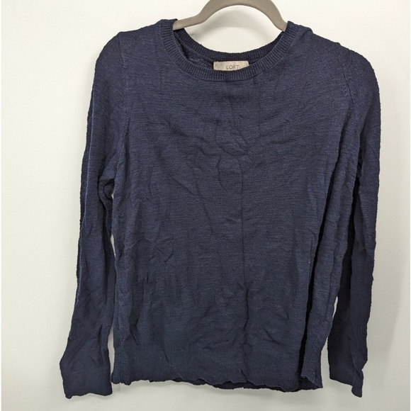 Loft women’s blue‎ knit, sweater size medium - Picture 1 of 6